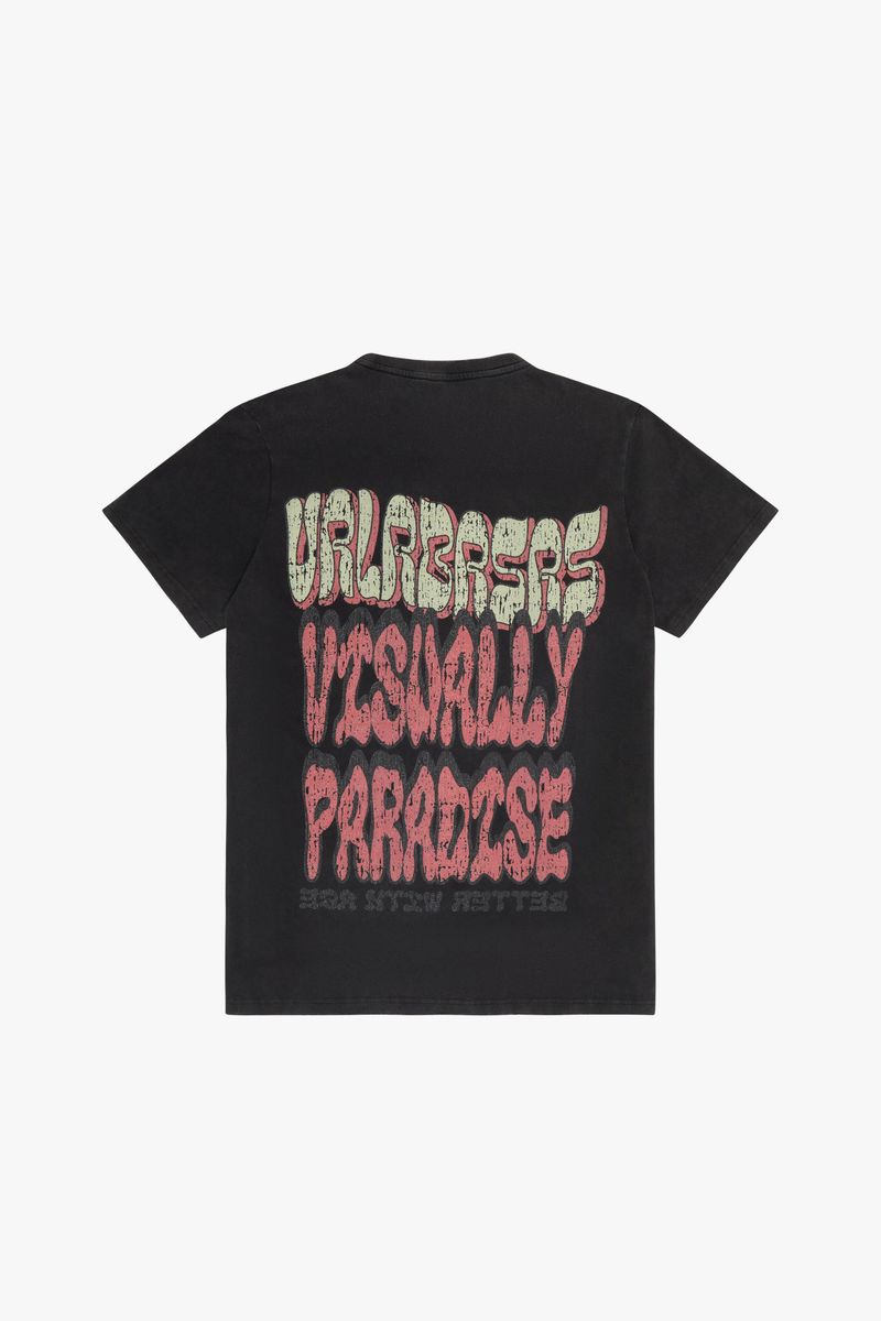 VALABASAS "V PARADISE" VINTAGE BLACK TEE