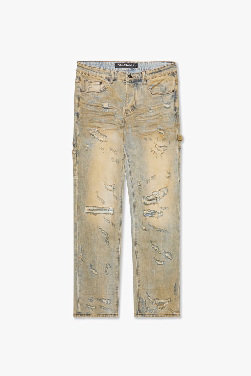 VALABASAS "CAESAR" LIGHT VITNAGE WASH STRAIGHT DENIM