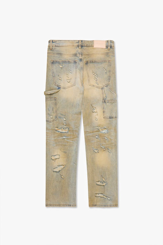 VALABASAS "CAESAR" LIGHT VITNAGE WASH STRAIGHT DENIM