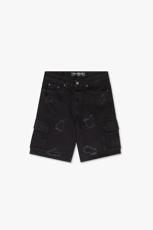 VALABASAS "CUTLASS" JET BLACK SHORTS