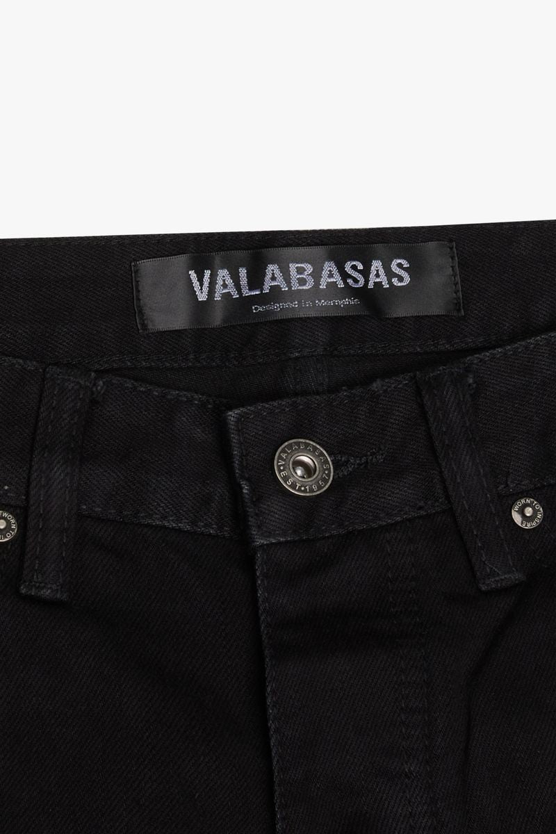 VALABASAS "CUTLASS" JET BLACK SHORTS