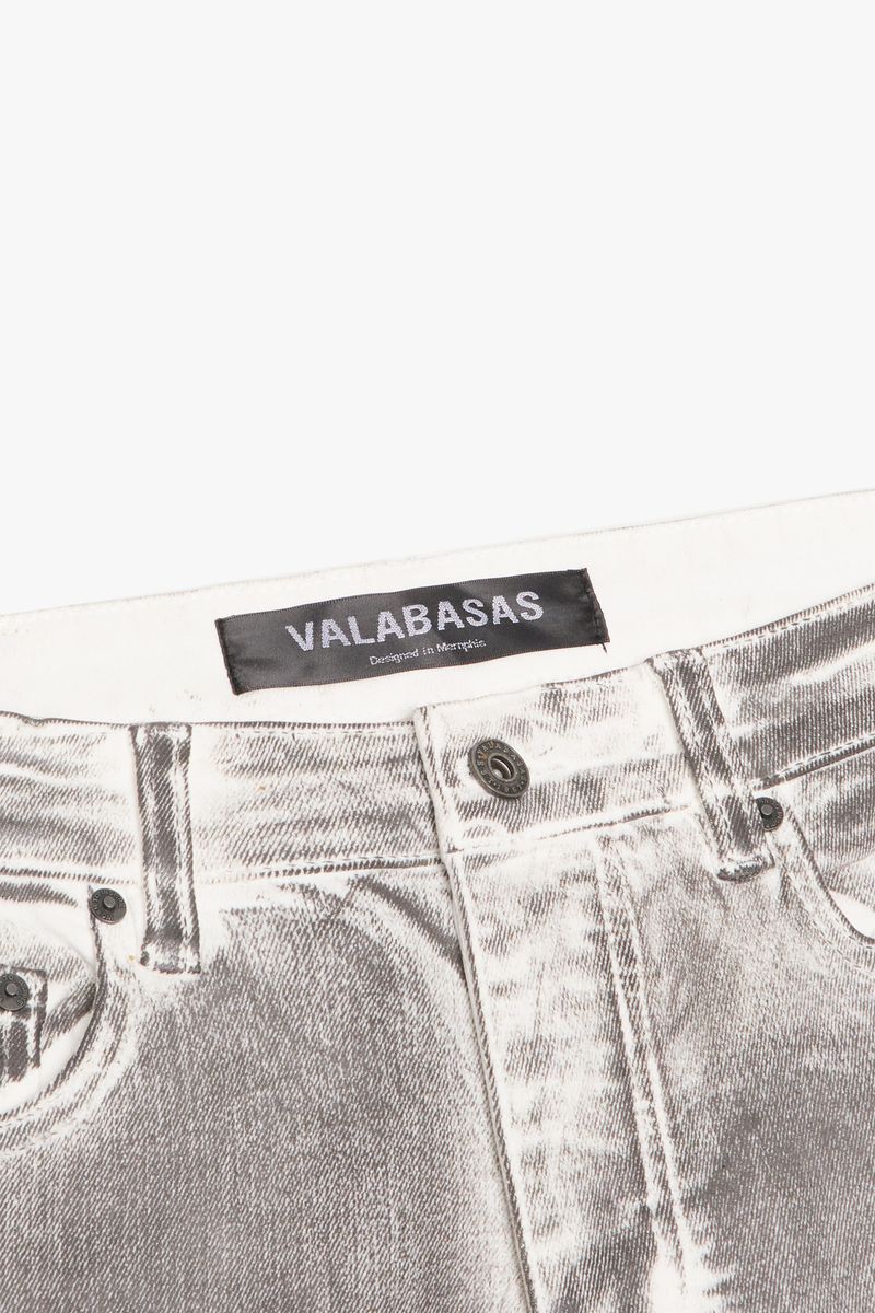 VALABASAS "KNEEBOARD" STONE WASH SKINNY JEAN