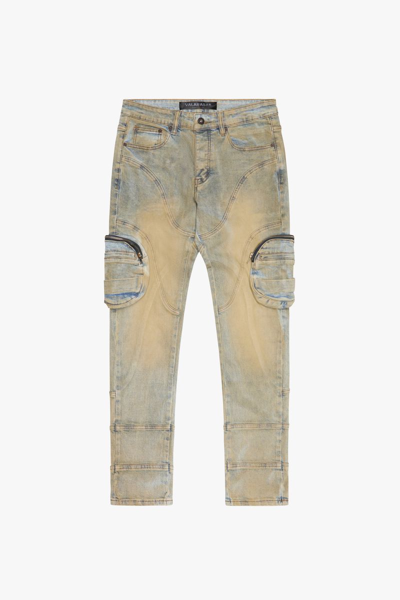 VALABASAS "KNEEBOARD" VINTAGE WASH SKINNY JEAN