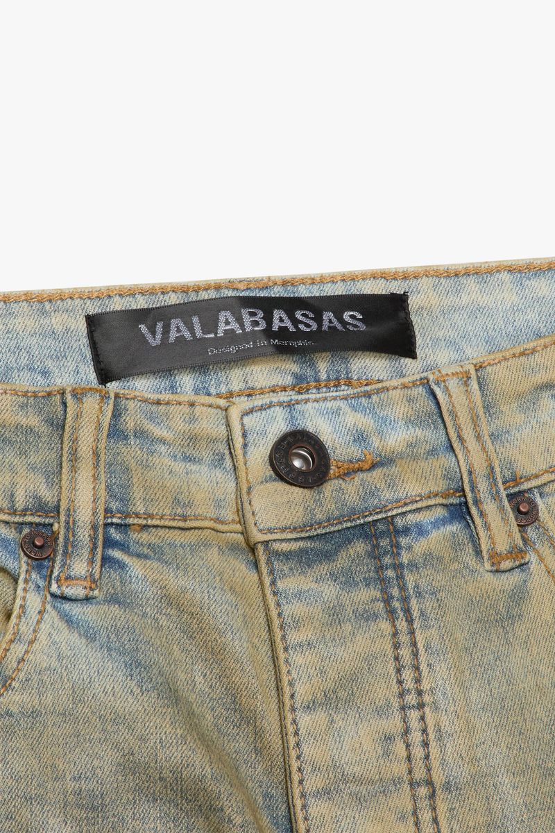 VALABASAS "KNEEBOARD" VINTAGE WASH SKINNY JEAN