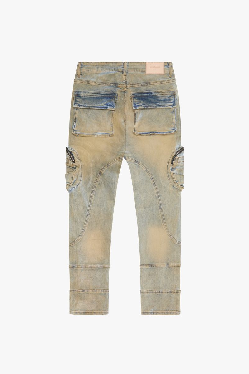 VALABASAS "KNEEBOARD" VINTAGE WASH SKINNY JEAN