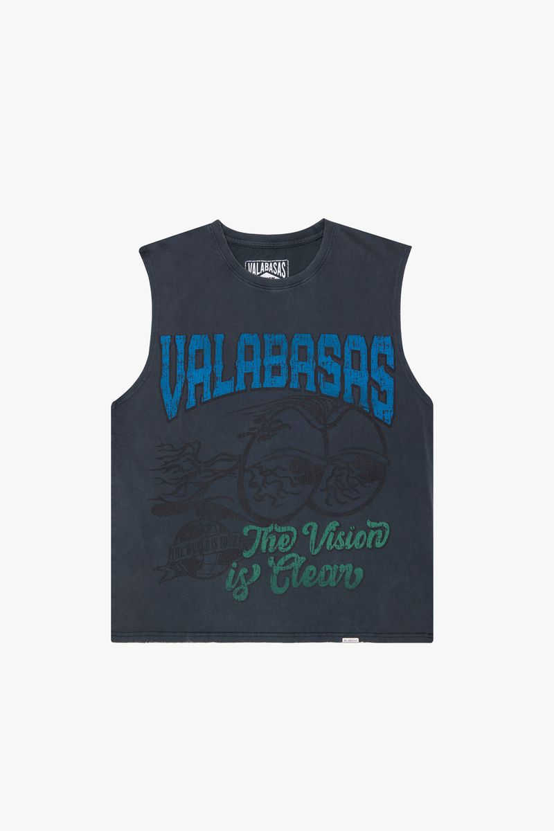 VALABASAS TEE “CLEAR VIEWS” VINTAGE GREY