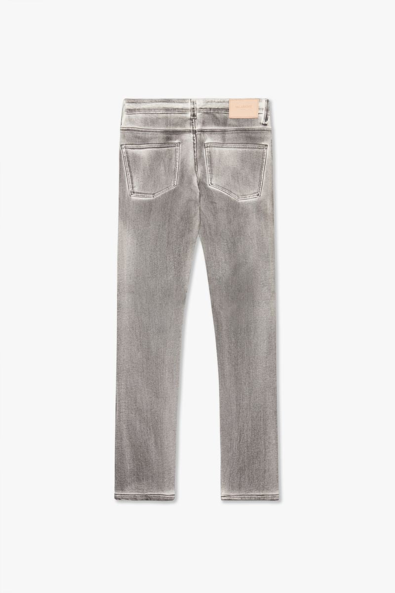 VALABASAS "RUNNER" WHITE GREY SKINNY DENIM