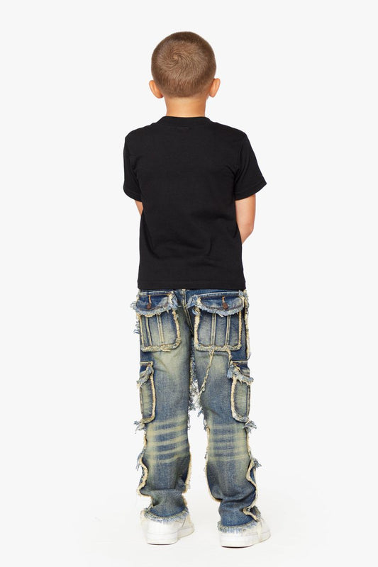 VPLAY KIDS JEANS "AERERINE" VINTAGE BLUE