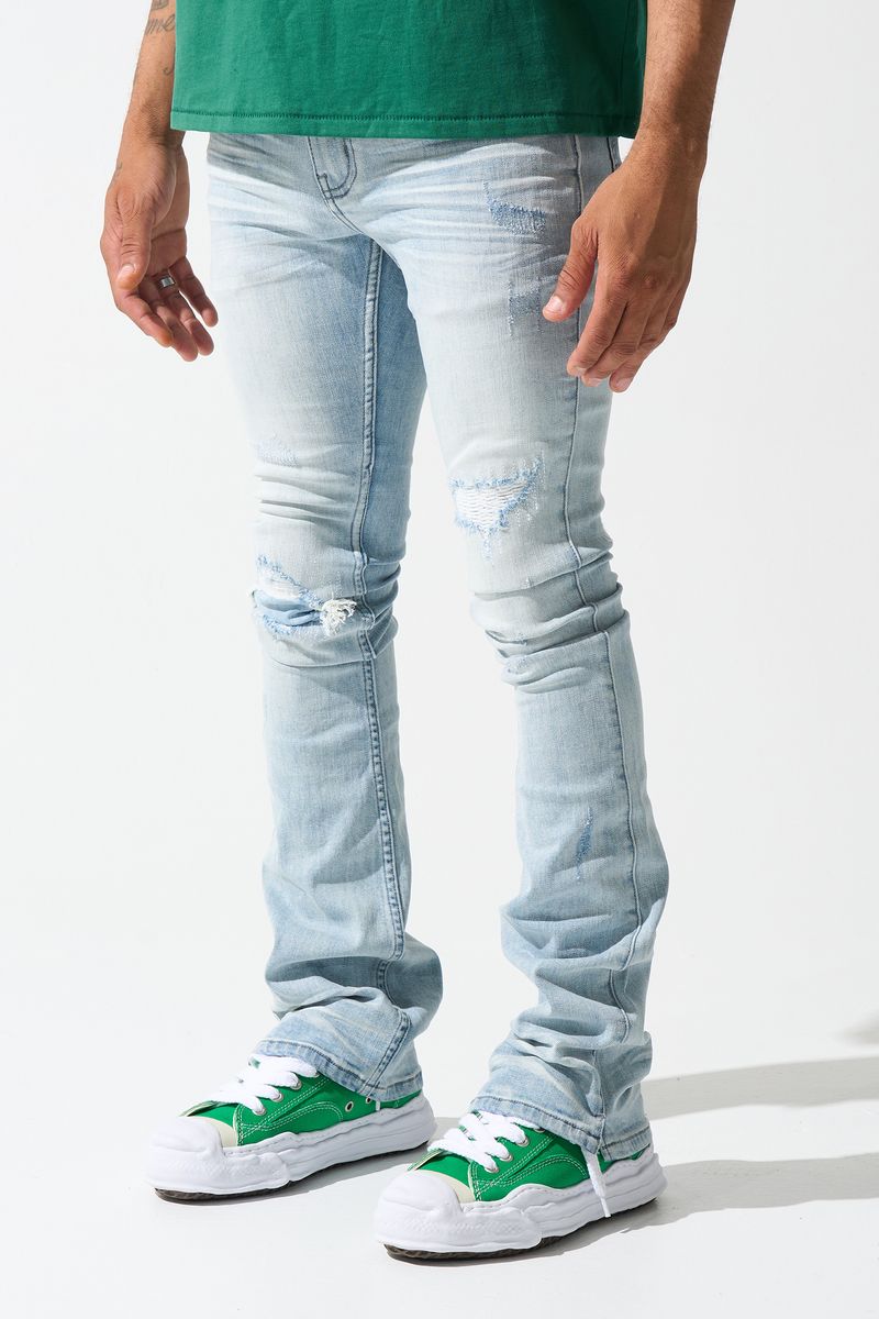 SERENEDE "AZUL" STACKED JEANS