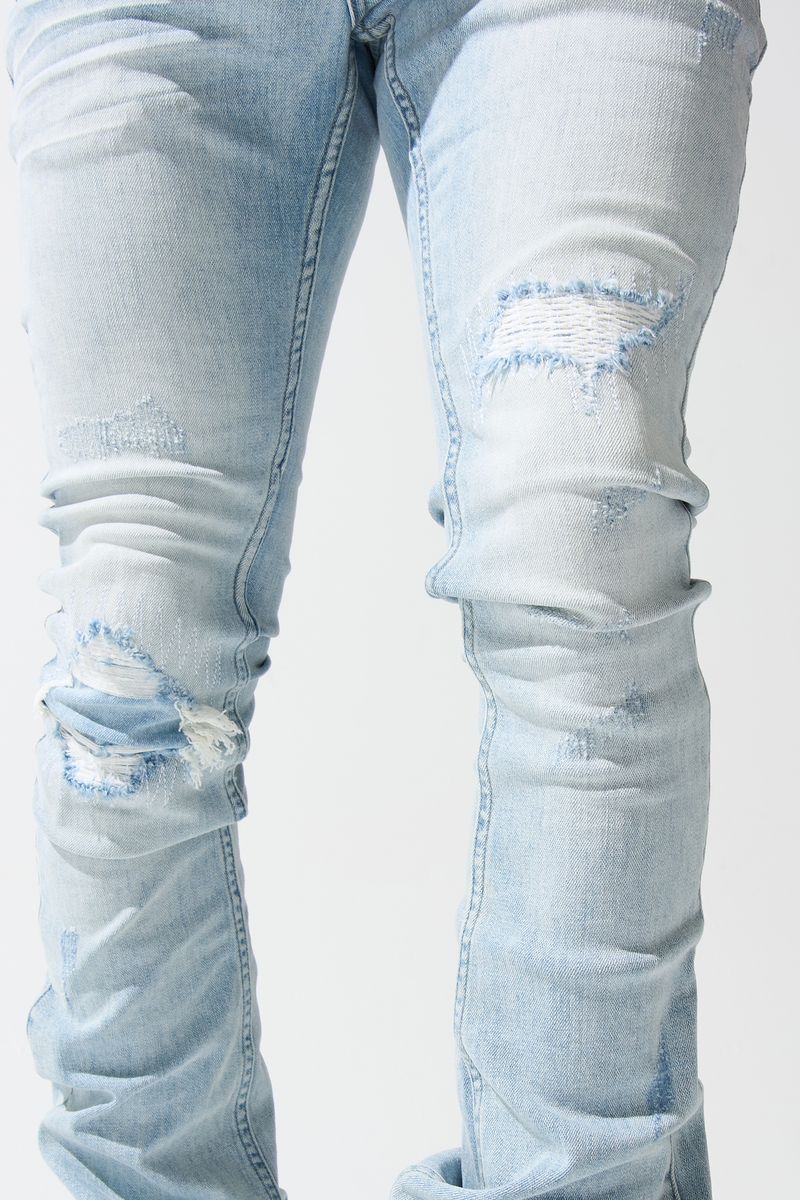 SERENEDE "AZUL" STACKED JEANS