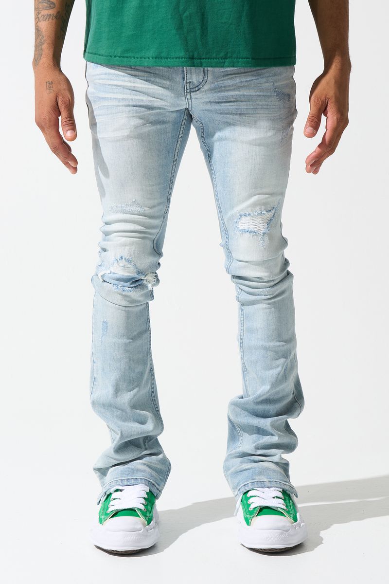 SERENEDE "AZUL" STACKED JEANS