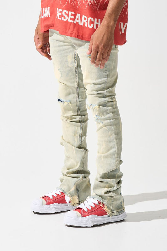 SERENEDE "SULFUR" STACKED JEANS