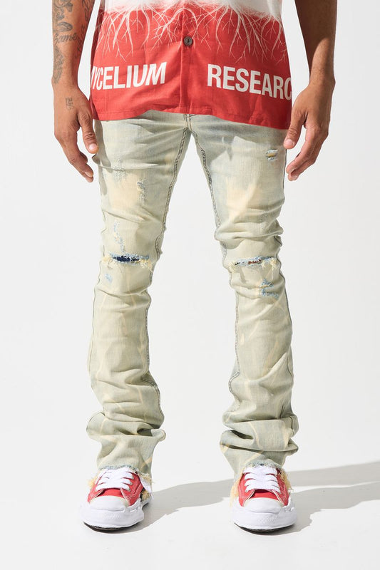 SERENEDE "SULFUR" STACKED JEANS