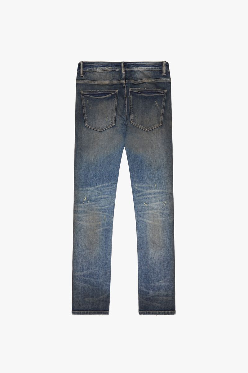 "EXPANSION" BLUE 4 WAY STRETCH SKINNY DENIM