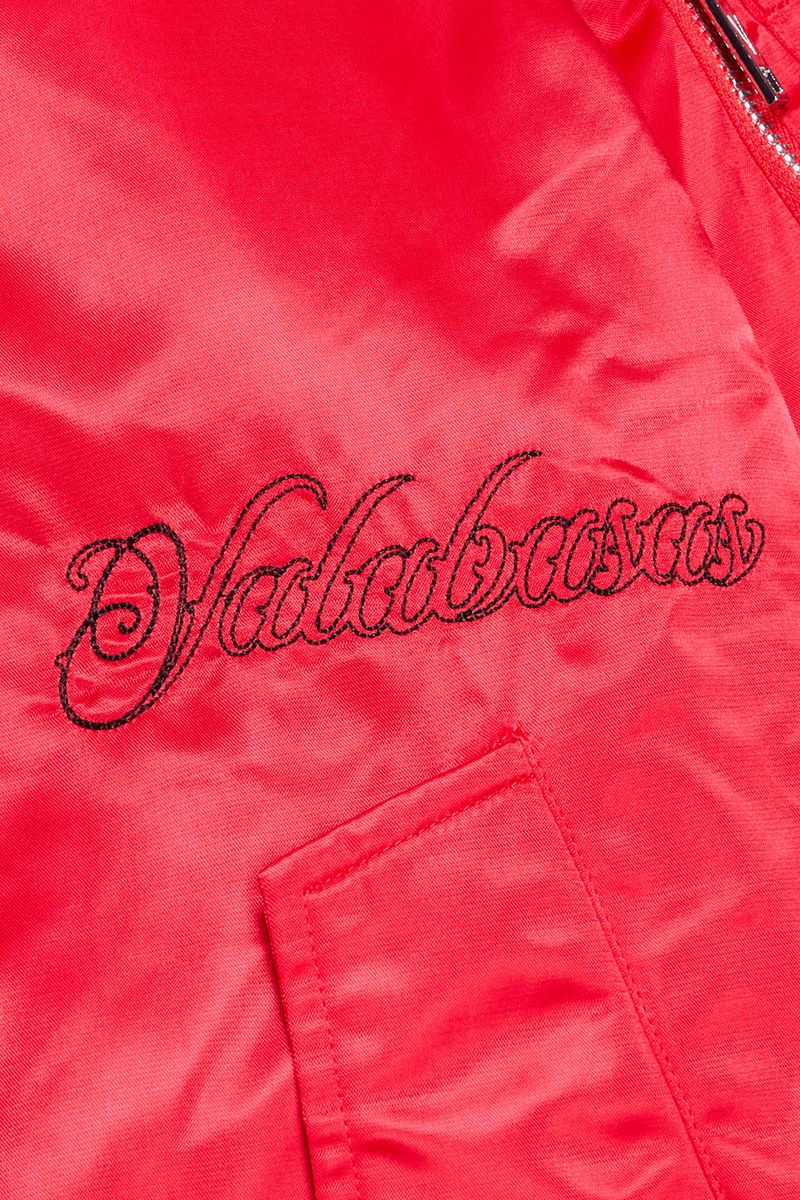 VALABASAS "FIRST CLASS" RED BOMBER JACKET