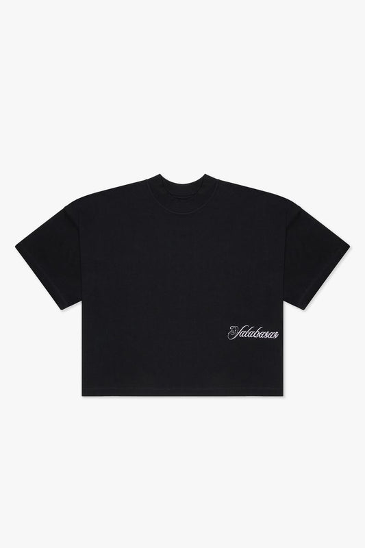 VALABASAS "MARBLE" BLACK TEE