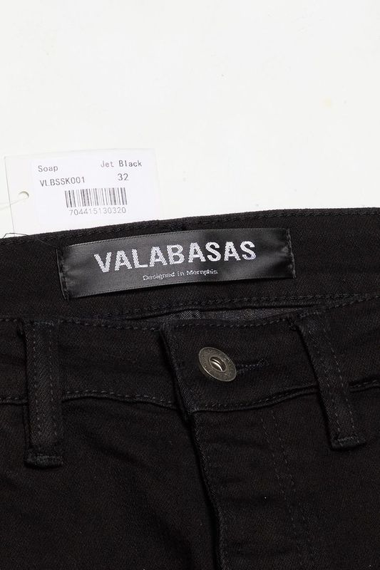 VALABASAS "SOAP" BLACK SKINNY DENIM