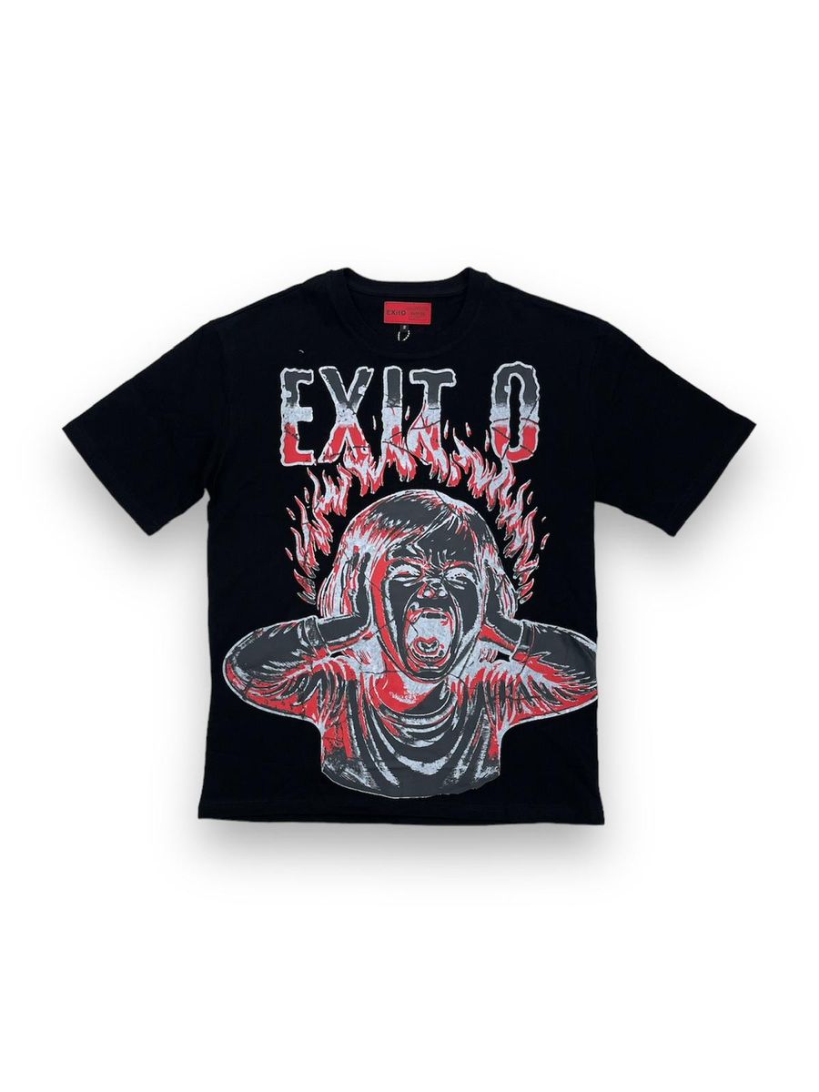 EXIT0 SCREAM TEE (BLACK)