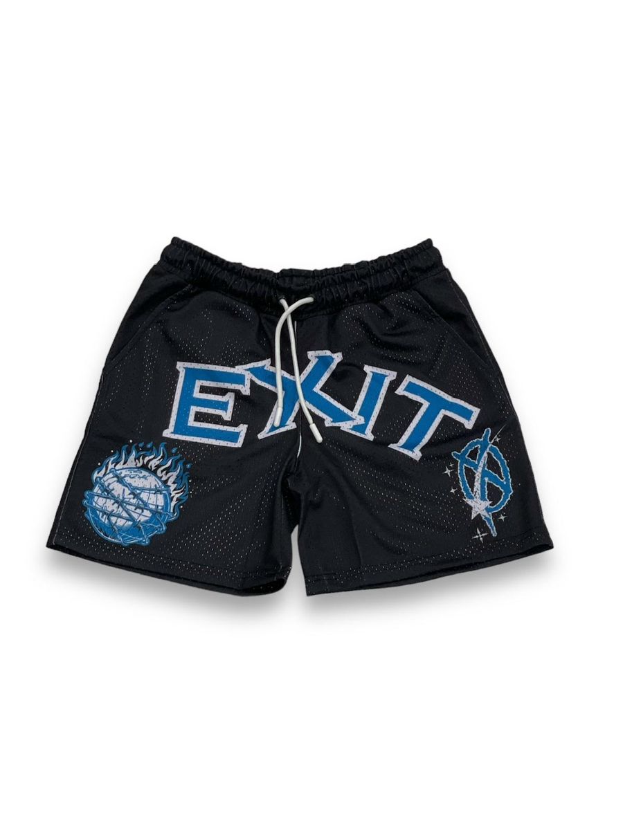 EXIT0 GLOBE FIRE SHORTS (BLACK)