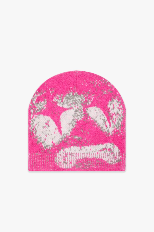 VALABASAS "SAD NIGHTS" - FUCHSIA MOHAIR BEENIE