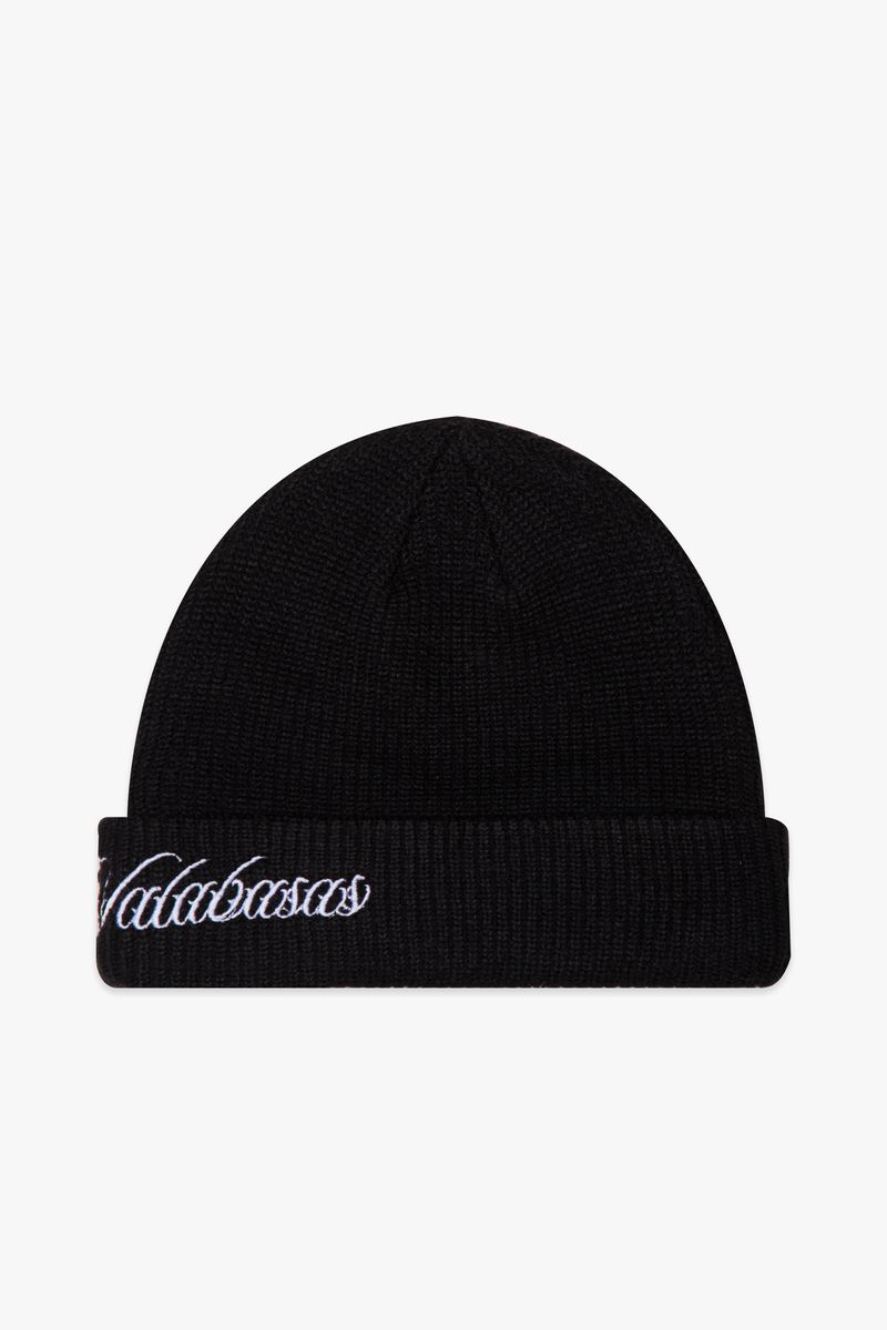 VALABASAS "GRANITE" BLACK BEENIE