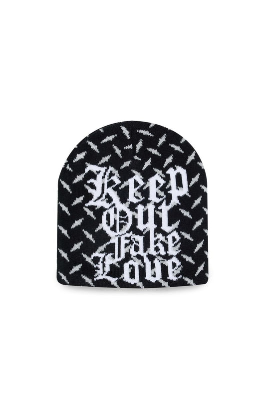 KOFL "DIAMOND CUT" BLACK BEANIE