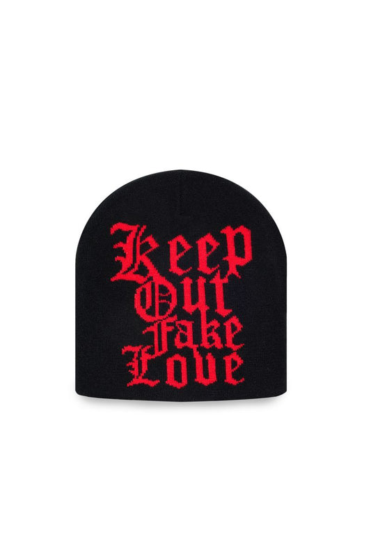 KOFL "LOVED" BLACK BEANIE