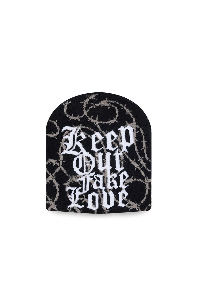 KOFL "KEEP OUT" BLACK BEANIE