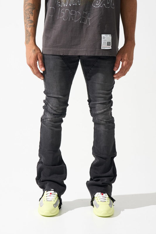 SERENEDE "NICKEL" STACKED JEANS