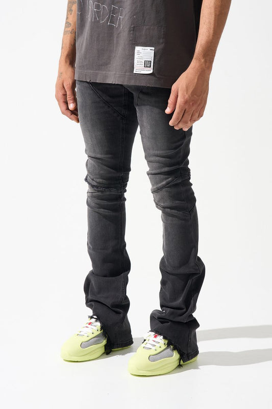 SERENEDE "NICKEL" STACKED JEANS