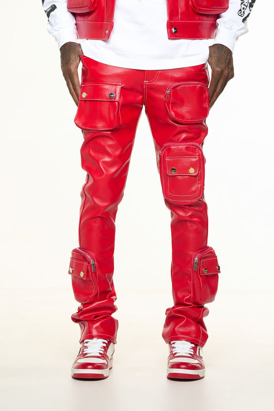 "FLOAT ON" RED CARGO FLAIR STACK LEATHER