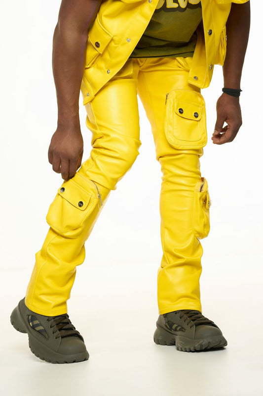 "FLOAT ON" YELLOW CARGO FLAIR STACK LEATHER