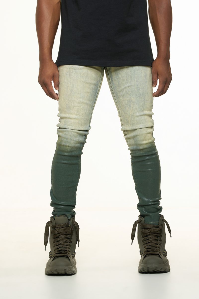 "INNER PEACE" SKINNY DENIM