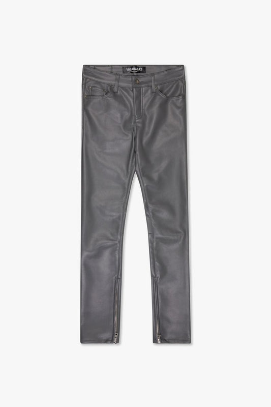 VALABASAS "JEDI" CHARCOAL SKINNY/STACKED FLARE JEAN