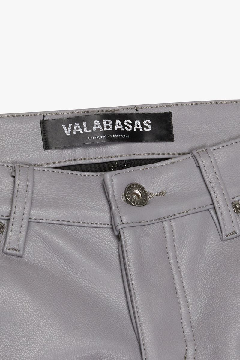 VALABASAS "JEDI" GREY SKINNY/STACKED FLARE JEAN