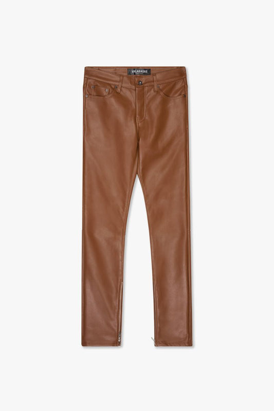 VALABASAS "JEDI" MOCHA SKINNY/STACKED FLARE JEAN