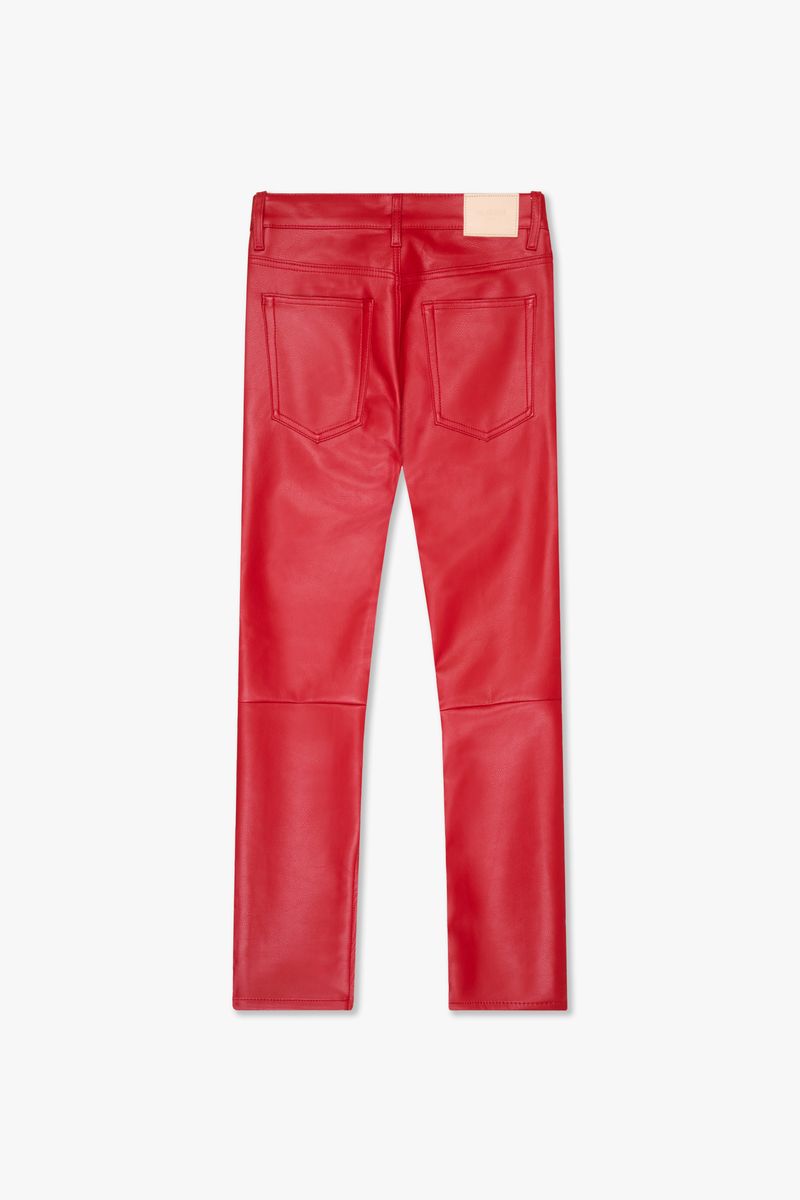 VALABASAS "JEDI" RED SKINNY/STACKED FLARE JEAN