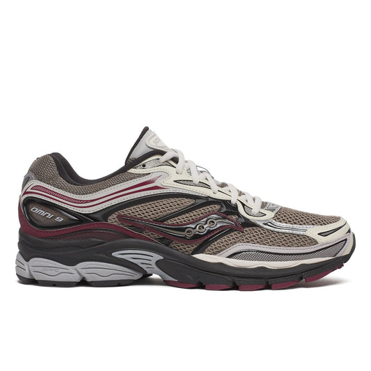 SAUCONY PROGRID OMNI 9 - TAN/MAROON