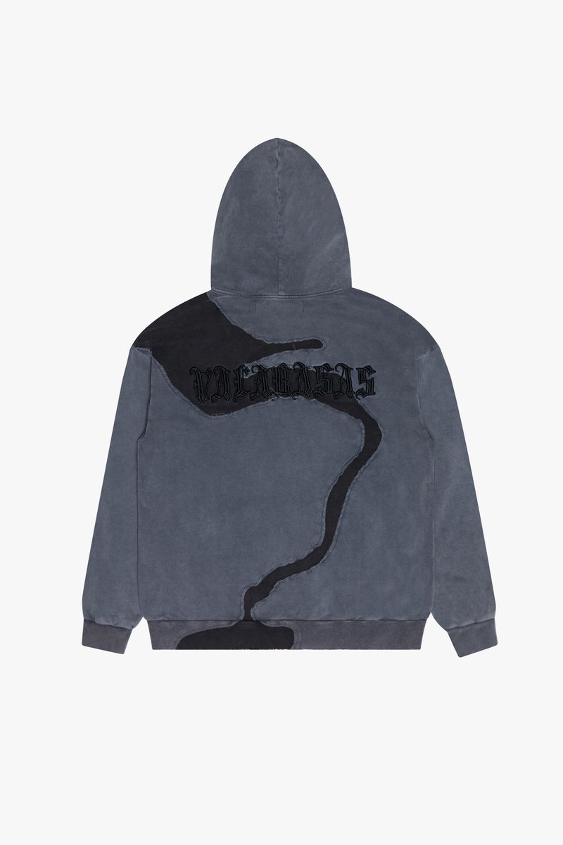 VALABASAS "RIVULET" GREY/BLACK HOODIE