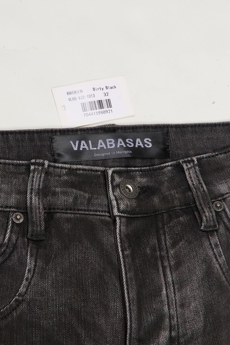 VALABASAS "BROKEN" DIRTY BLACK 4 WAY STRETCH CARGO