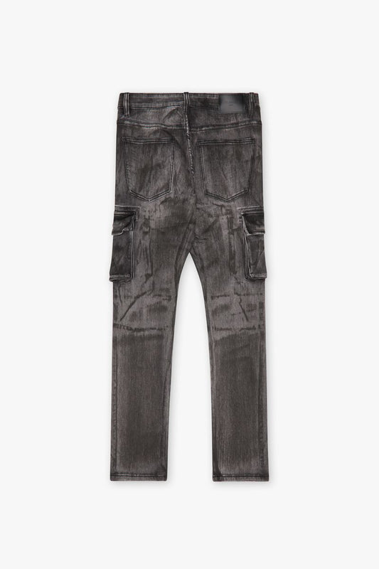 VALABASAS "BROKEN" DIRTY BLACK 4 WAY STRETCH CARGO