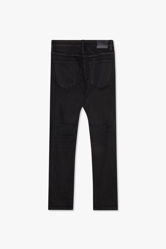 VALABASAS "RUNNER" JET BLACK SKINNY DENIM