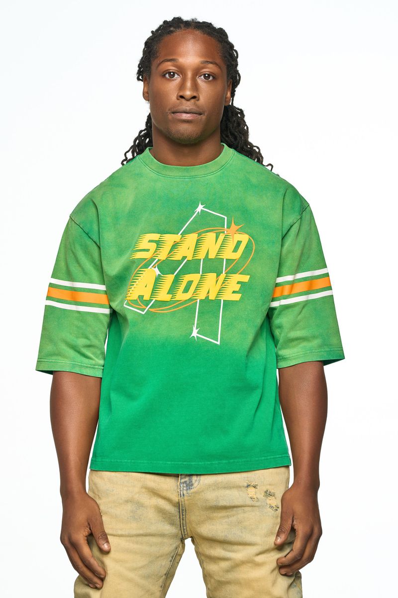 "ONE MAN TEAM" GREEN SS TEE