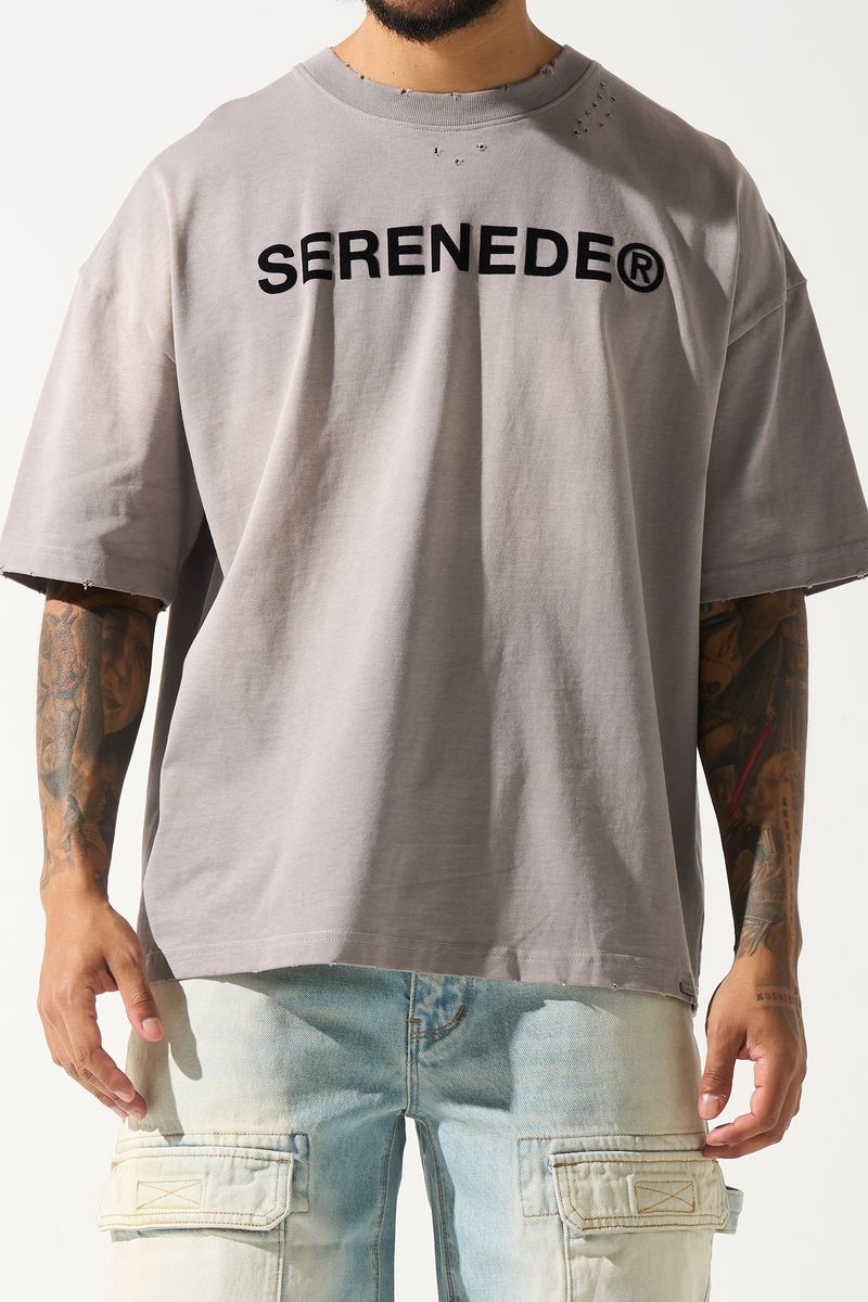 SERENEDE "GLOBAL" LT.GREY TEE