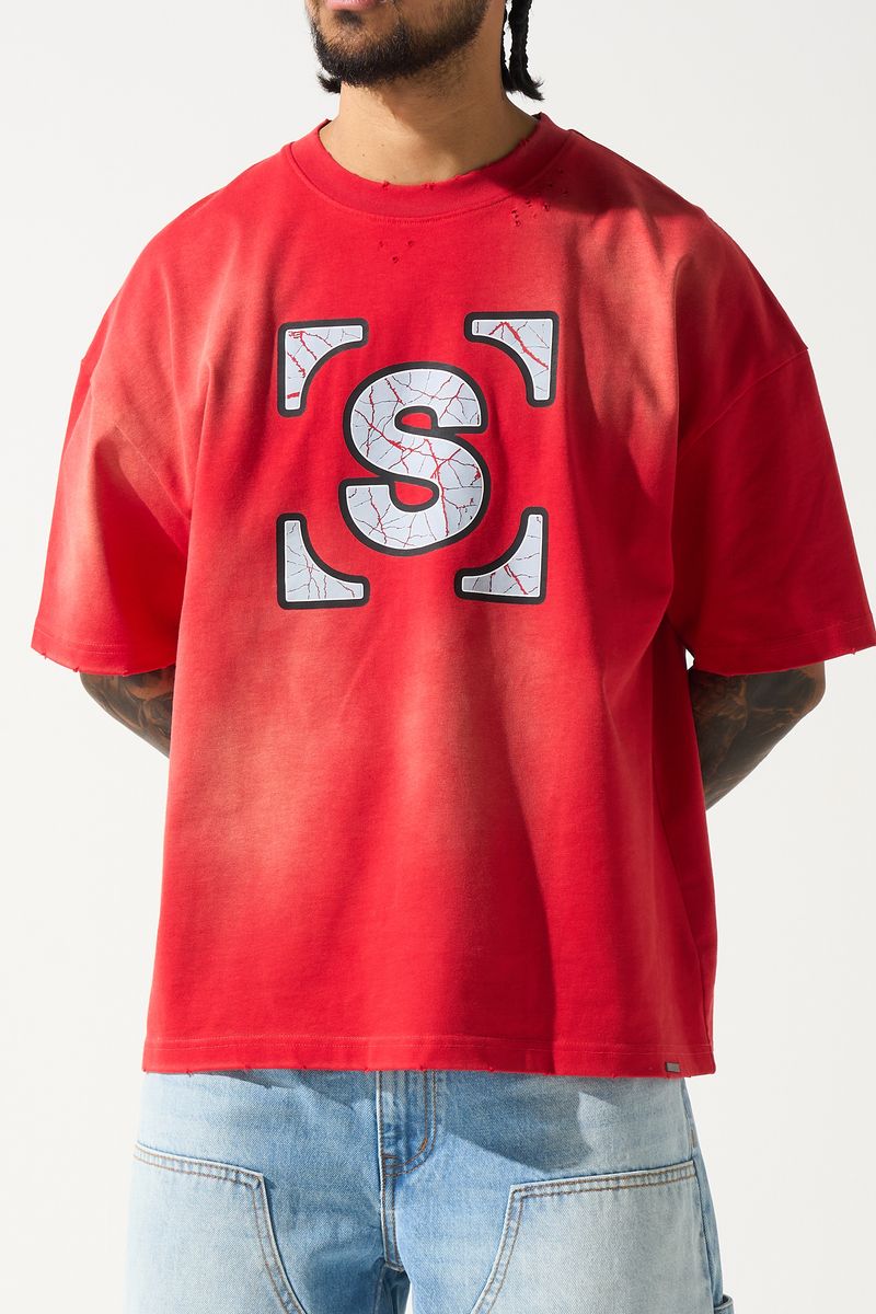 SERENEDE "SOLAR" RED TEE