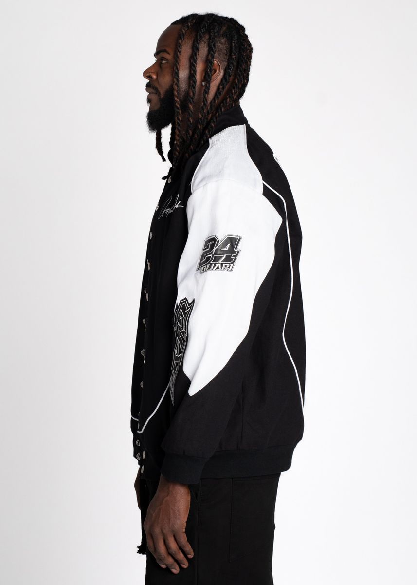 GUAPI OBSIDIAN BLACK RACER JACKET