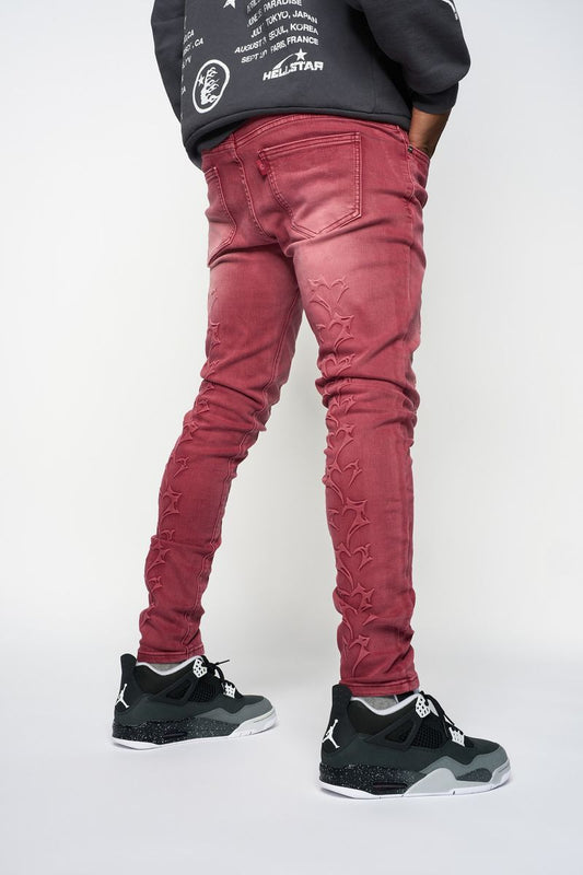 "SHATTERED HEARTS" SKINNY DENIM