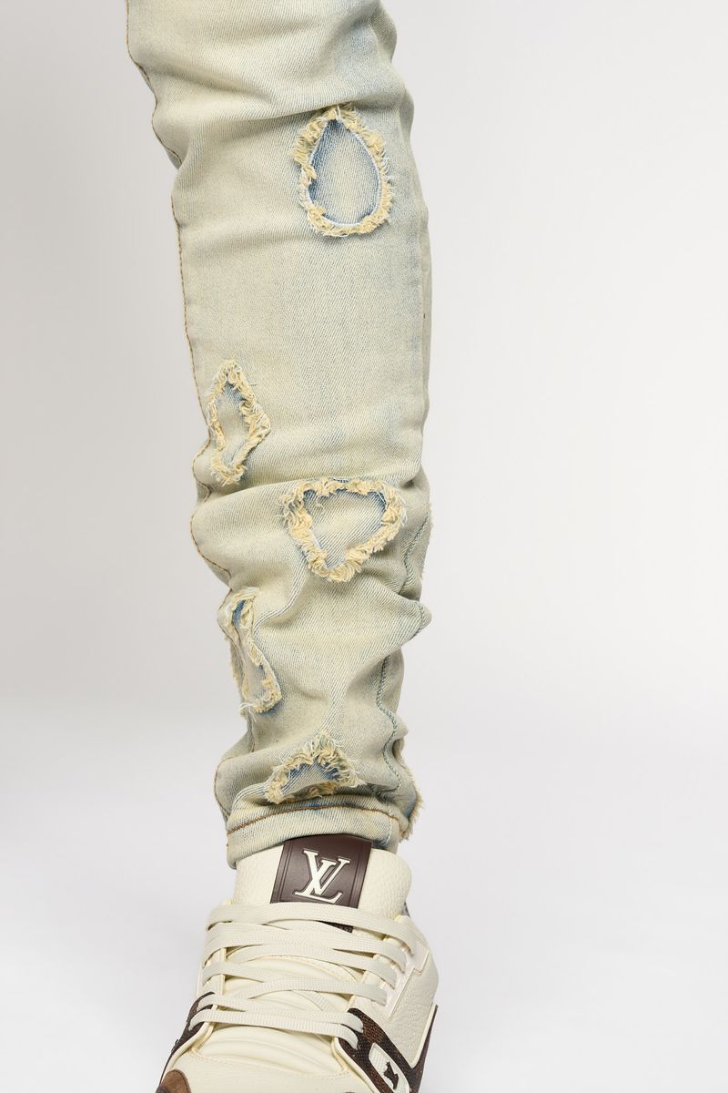 "DIAMOND TEARS" SKINNY DENIM