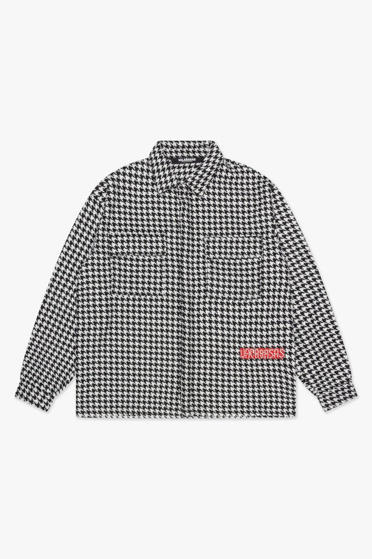 VALABASAS "CHECKERS" BLACK BUTTON UP