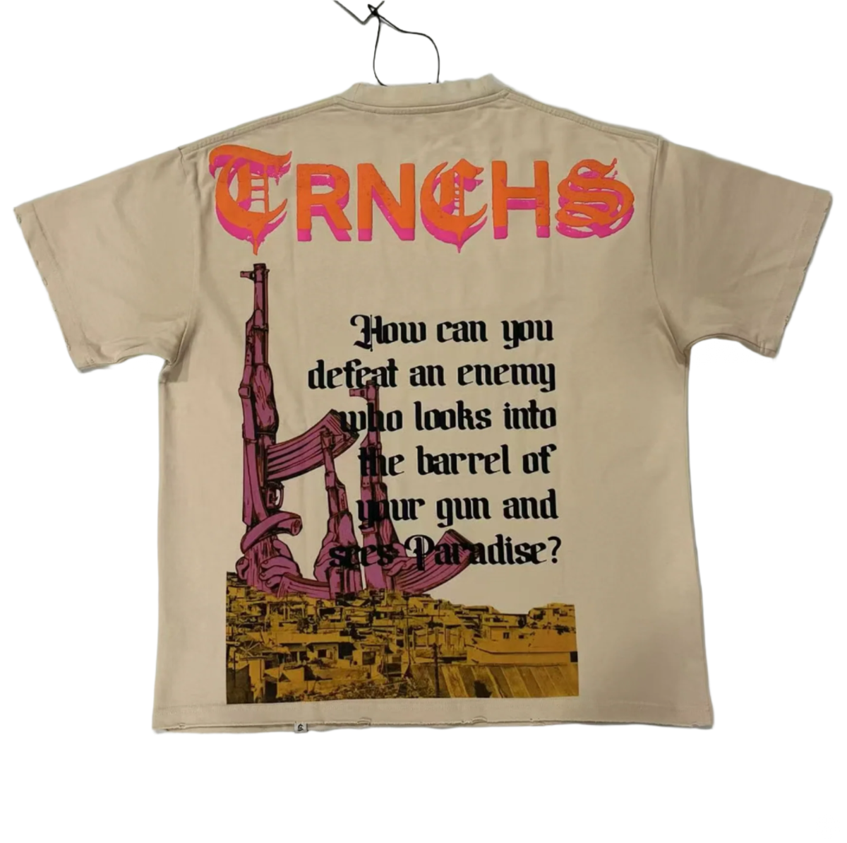 TRNCHS "AK47" TEE - CREAM